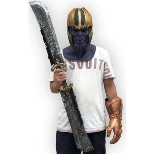 1:1 Double-edged Sword 110cm Cosplay Weapons Movie Role Playing Figure Model Thunder Hammer Figure Model PU American Super Heroe