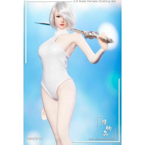 1/6th White Sexy Swimsuit Model For 12" Female Phicen Figure Doll