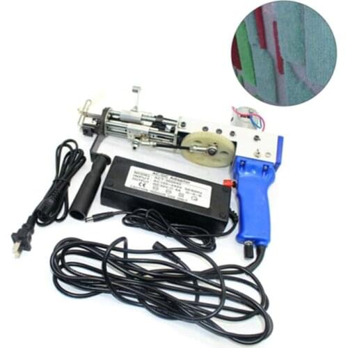 220V Cut Pile Electric Carpet Tufting Gun Carpet Weaving Flocking Machines Cut Pile TD-01 Power Tool Hand Gun Blue