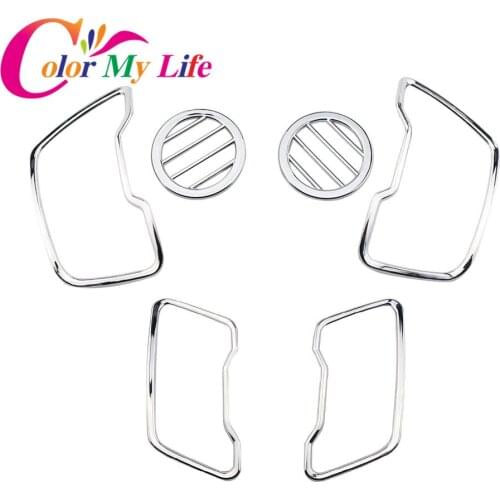 Color My Life 6Pcs Car Air Vent Decoration Trim Sticker Air Conditioner Outlet Stickers For Kia Sportage R 2012 2013 2014 2015