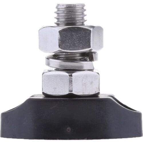 8mm Stainless Steel Single Stud Power Junction Block - Black