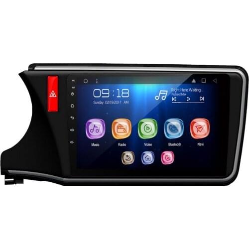 Allways 10.1" IPS Screen Android 9.0 Octa-core Ram 2GB Rom 32GB Car Multimedia for Honda City (LHD) 2015 2.5D Full touch screen