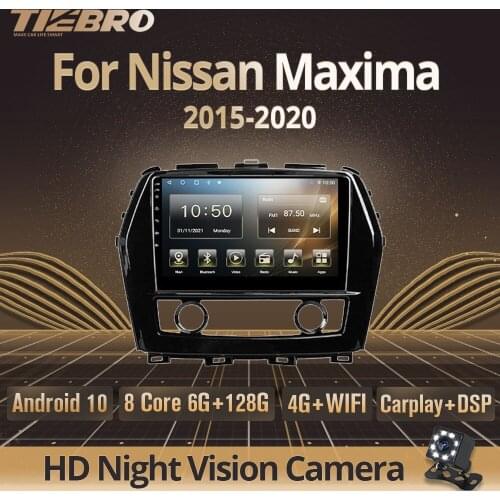 Tiebro 2DIN Android10.0 Car Radio For Nissan Maxima 2015-2020 Car Multimedia Player Stereo Autoaudio Stereo Receiver Carplay DSP