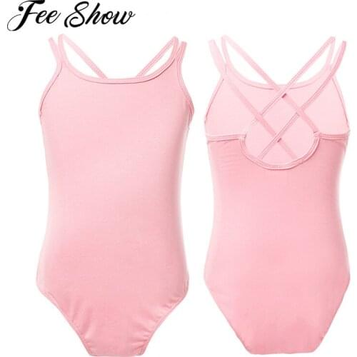 Girls Ballet Dress Kids Dance Costumes Sleeveless Ballet Dress Gymnastics Leotards Ballerina Dancer Stage Performance Clothes