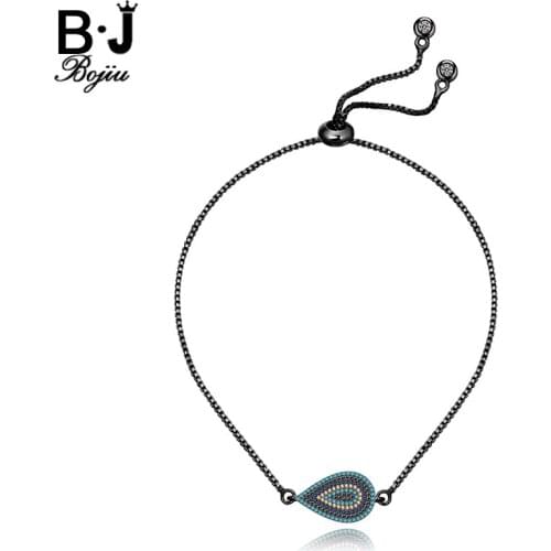 BOJIU Bracelet For Women Drop Snake Chain Bracelet New Expression Crystal Adjustable Bracelets Womens bracelets BC76