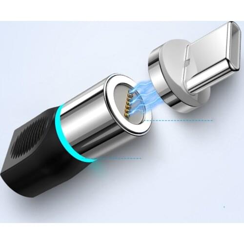 Magnetic Cable Connector Mobile Phone Cable Adapter Micro USB Magnetic Tips Magnet Charger Plug Type C Magnetic Adapter