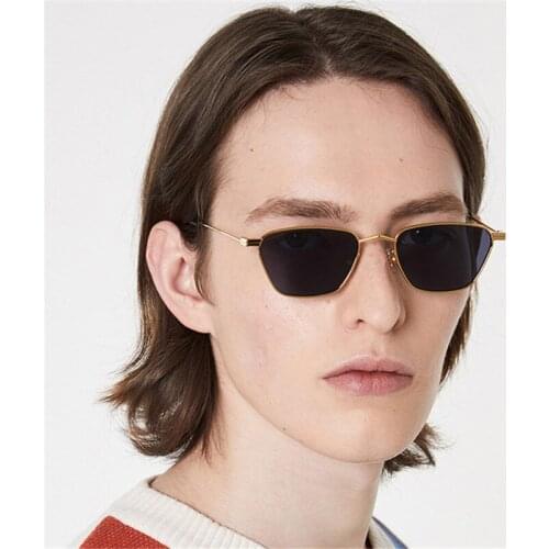 Metal Frame Square Sunglasses Women Sun Glasses Men Color Lens Shades Retro Eyewear Lady Gafas UV400