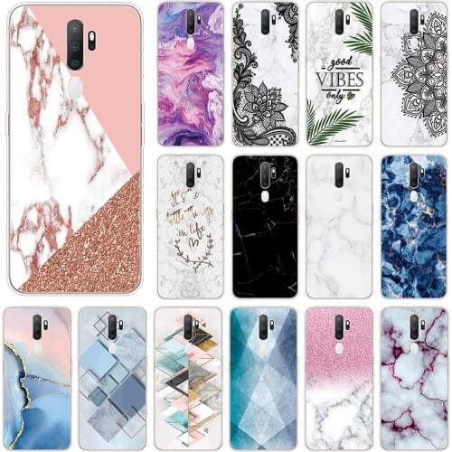 Marble TPU Case For OPPO A5 A9 2020 A11x Silicone Cover For OPPOA5 OPPOA9 A 5 9 11x 6.5" Phone Cases Transparent Fundas Coque