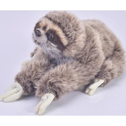 Simulation Sloth ultra-soft fluff doll children plush toy baby kid Stuffed toy Sloth animals gift