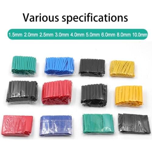 Multi-size color heat shrinkable tube set, insulated sleeve, electrical tape, household combination, shrink sleeve 530pcs