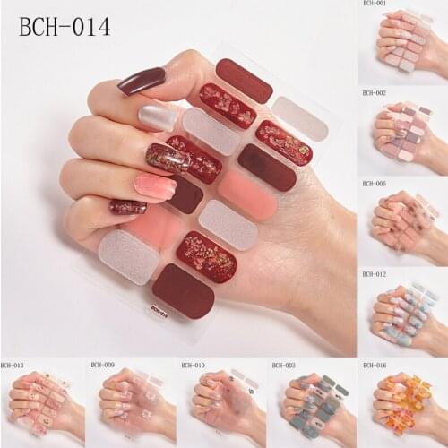 1 Sheet Nail Art Sticker Polish Wraps Double Ended Adhesive Pure Solid Color Full Cover Strips DIY Fashion Stickers Manicure