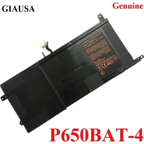 Genuine P650BAT-4 battery for Sager NP8650 for Clevo P650SA P650SG P651RE P651SG P671RG for Hasee Z7 Schenker Xmg P505 5.0