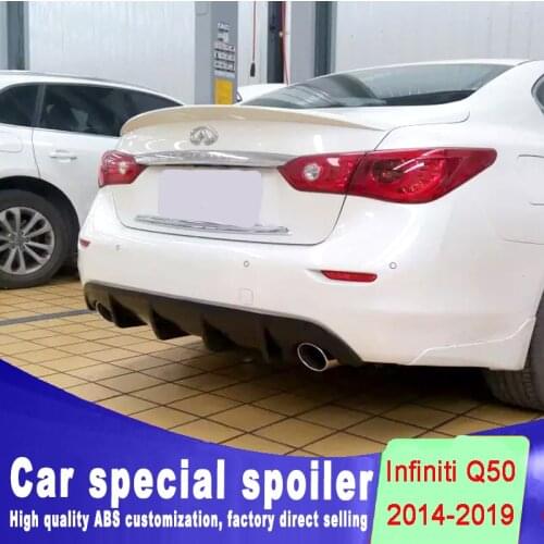 New design for Infiniti Q50 Q50L Q50S spoiler 2014 2015 2016 2017 2018 2019 high quality ABS material by primer DIY color paint