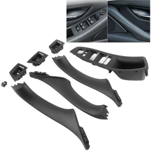 Window Switch Armrest Panel Interior Door Handle Cover Kit 51417225875 Fit for 5 Seriess F10 F11 2010- LHD