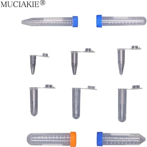 Centrifuge Test Tube Clear Polypropylene Graduated Test Tubes Vial Snap Screw Cap Supplies Plastic Tube Sample Storage Container