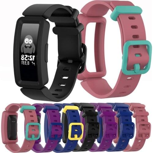 Durable Silicone Wristband Strap Bracelet For Fitbit inspire HR / Fitbit ACE 2 Smart Watch Replacement Watch Band