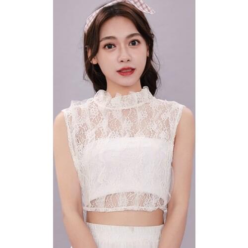 Fake Collar For Shirt Detachable Collars Solid Shirt Lapel Blouse Top Men Women Black White Clothes Shirt Accessories DropShip