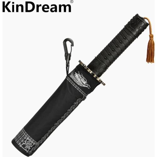 Folding Man Automatic Umbrella Rain Women Japanese Samurai Sword Knife Umbrella Windproof Creative Female Male Car Large Parasol