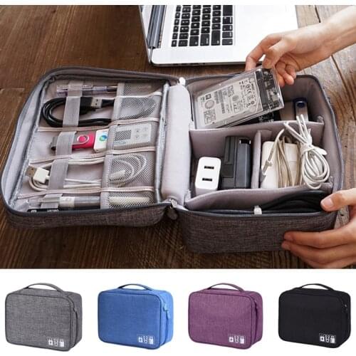Outdoor Tools Portable Power Source Storage Bag Digital Cable,Data Line Storage Bags Earphone Pouch Outdoor Travel Organizer