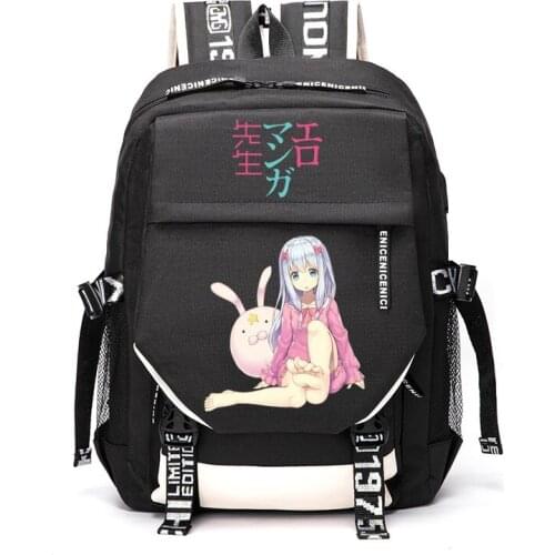Unisex Anime Cartoon Masamune Izumi Sagiri Yamada Elf Senjyu Muramasa Outdoor Travel Rucksack Casual Schoolbag Student Backpacks