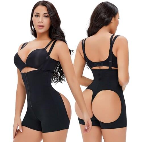 Womens Binders and Shapers Body Shapewear Open Butt Lifter Slimming Sheath Flat Belly Reductive Postpartum Girdle Bodyshapers