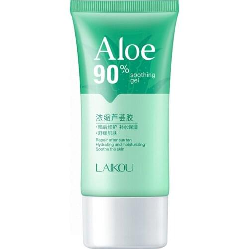 60ml Aloe Glue Refreshing Moisturizing Repairing Cream Lotion Brighten Anti-aging Shrink Pores Oil Control Soft Skin Face Care