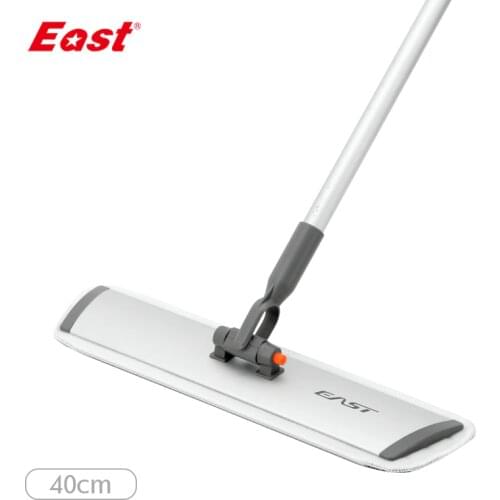 East 40CM Flat Telescopic Mop Microfiber Cloth Towel Home Floor Cleaning Flat Mop Cleaning Tools Blue ES1860