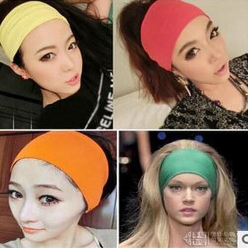 1 PCS Women Comfortable Soft Knitting Cotton Yoga Headband Outdoor Gym Breathable Sport Hairband Girls Accessories Photo Props