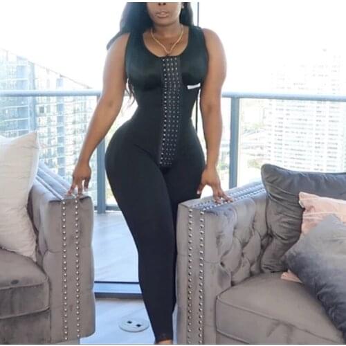 Women Fajas Colombianas Skims Bodysuit Tummy Control Butt Lift Post Surgery Recover Siamese Leggings