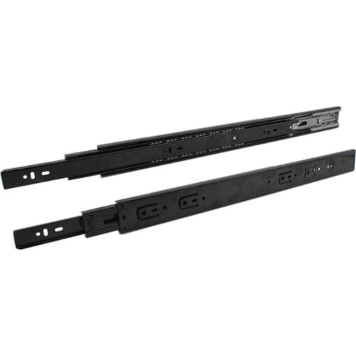 1Pair Soft Close Drawer Slides,3-Section Full Extension Thicken Mute Ball Bearing Metal Cabinet Drawer Slides Rails Length 500mm