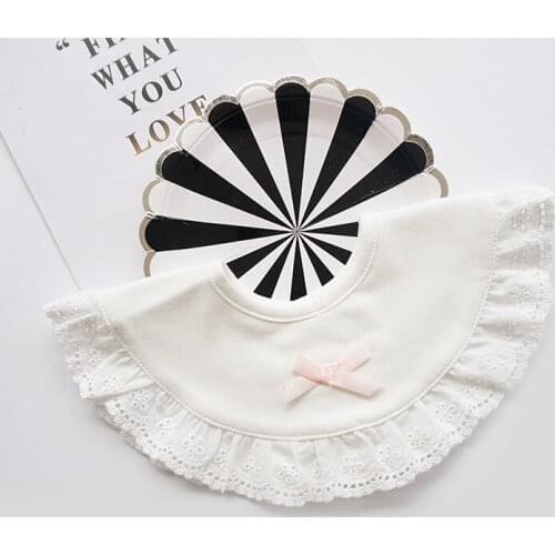 1Pcs New baby cotton bib baby saliva towel 360 shape bib fake collar wild saliva pocket