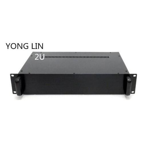 1pcs HTPC CHASSIS 2U chassis 19 inch case data switch box Chassis power communication server chassis