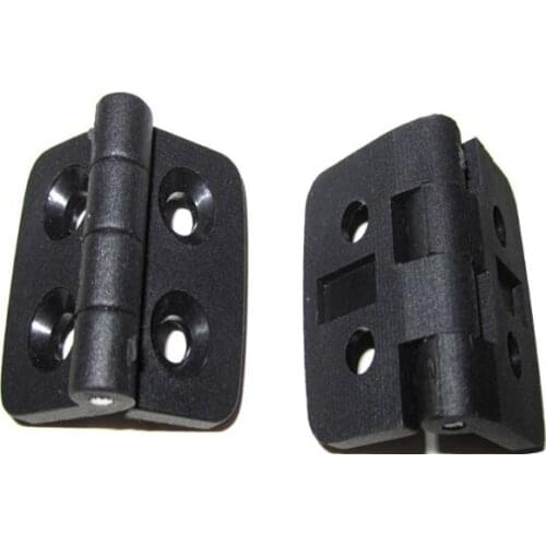 10PCS Black Plastic Door Bearing Butt Hinges Cabinet Drawer Jewellery Box Hinge