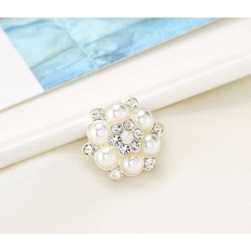 10PCS/Lot Free shipping 15mm flatback lace Headwear rhinestone button for DIY crafts BTN-5128