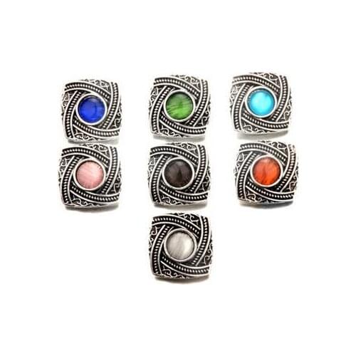 10pcs/lot metal crystal button charm button 18mm snaps buttons for snaps women jewelry bracelets Pendant