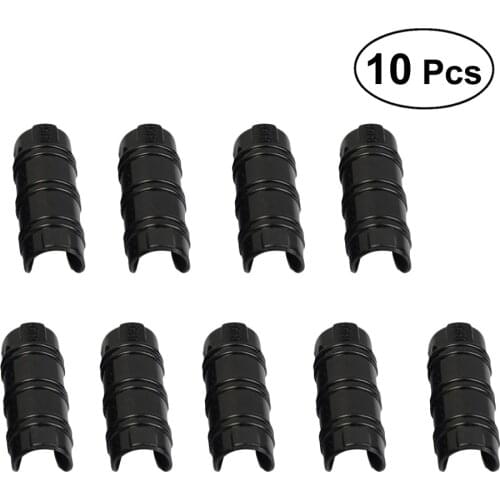 10Pcs 1 Inch Greenhouse ABS Snap Clamp for PVC Pipe for Greenhouses Row Covers Shelters Banner Frame Outdoor Garden Black A35