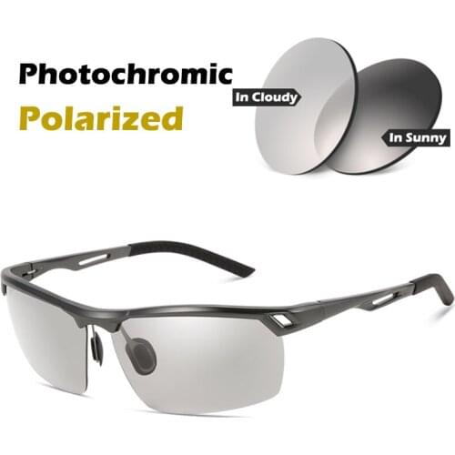 2018 Mens Photochromic Polarized Sunglasses for Cycling Fishing Driving UV400 Brand Designer Goggles Cycling Riding Eyewear