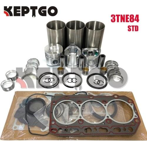 3D84E-3E S3D84E-3B 3TNE84 Overhaul Rebuild Kit For Yanmar Komatsu Engine Parts
