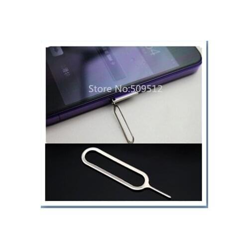 500pcs/lot Sim Card Tray Remover Eject Pin Key Tools For ipad iPhone 4 4S 5 5S 6 6s 6 7 plus 6s plus Free shipping