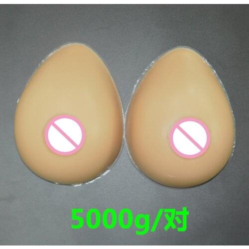 5000g/pair I/J Silicone Breast forms Mastectomy Artificial Silicone Fake Breast For Crossdressers And Transvestites