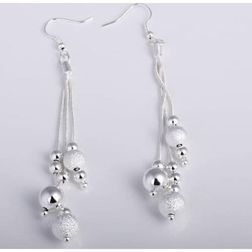 Free Shipping Wholesale fashion jewelry Earrings ,S925 Sterling Silver color Earrings . QE06