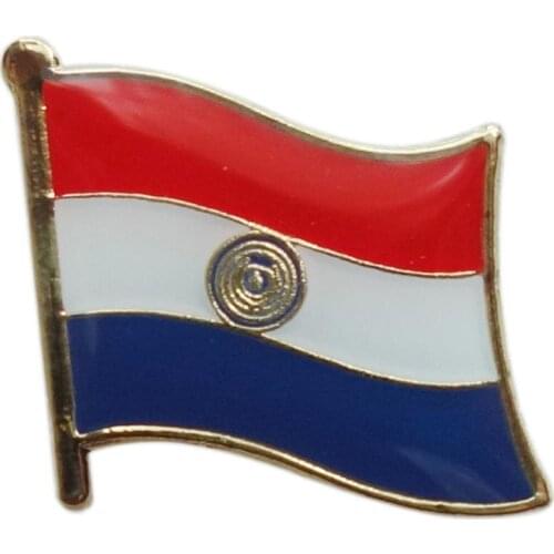 Paraguay 300+ Country Flag Lapel Pin Enamel Badge brooch Jeans shirt bags Cool Jewelry Gift for girl n boys (10pcs/lot)
