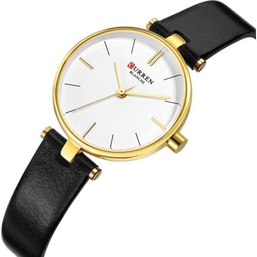 CURREN Women Luxury Ultra-thin Watches Stylish Decent Leather Waterproof Wrist Ladies watch Gifts for Girl Clock Reloj Mujer