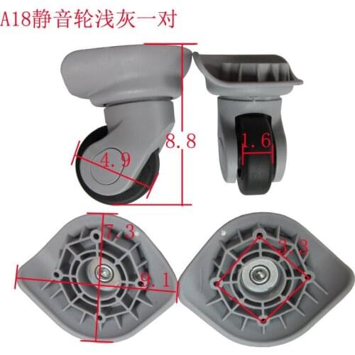 A18 mute wheel suitcases castor wheels rolling suitcase universal wheel luggage luggage accessories wheel pair