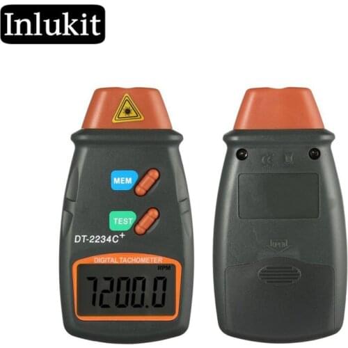2.5-99999 RPM Digital Laser Tachometer Non Contact Electronic Photo Tachometers TDT-2234C