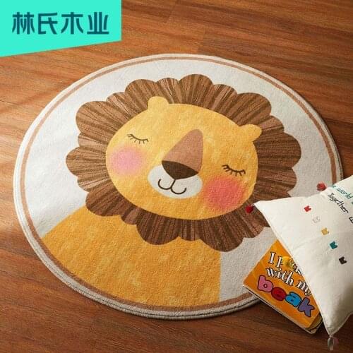 Childrens Living Carpet round Bedroom Girl Boy Household Animal Cartoon Cute Blanket