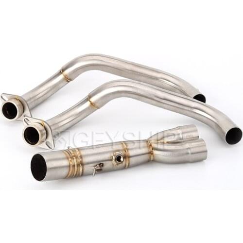 FOR Yamaha MT07 2014 2015 2016 2017 20182019 Exhaust Muffler Middle Section Link Escape Pipe Full System Modified Motorcycle