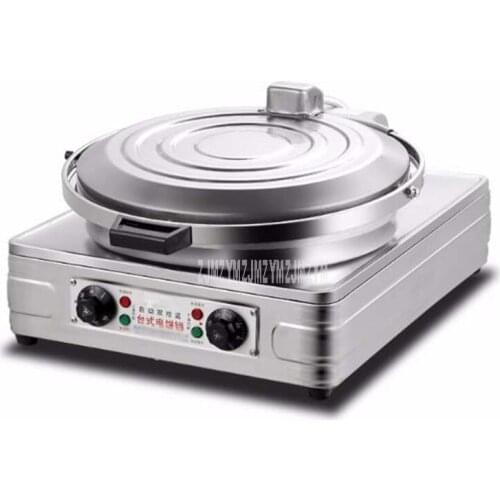 Double Side Heating Electric Crepe Maker Stainless Steel Frying Pan Commercial Automatic Thick Crepe Pancake Making Machine