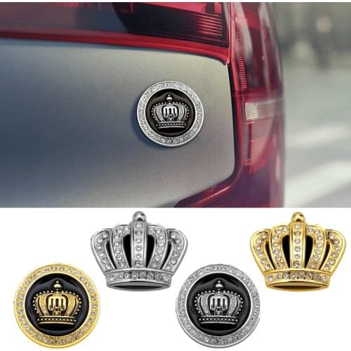 Crown Emblem Diamond Styling Rear Side Decal for BMW F10 F11 F15 Mercedes Benz W203 W204 W168 Mazda cx9 cx7 Car Sticker Exterior