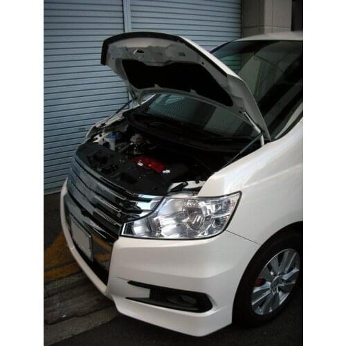 For 2009-2015 Honda Step wgn RK5 Mini Van Front Hood Bonnet Gas Struts Lift Support Shock Damper Carbon Fiber